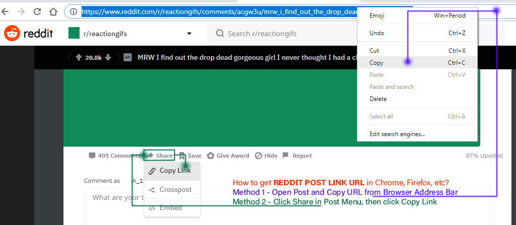 how to.copy a reddit video link